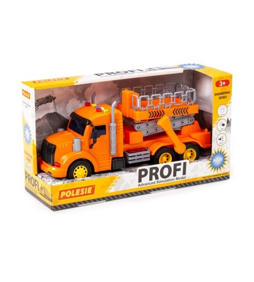 Picture of Auto PROFI inerciālā automašīna ar pacelšanas platformu (ar gaismu un skaņu) 30 cm PL89779