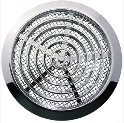 Attēls no AWENTA Kratka wentylacyjna Awenta T76MS MINI-AWENT fi80mm TUOS. srebrna