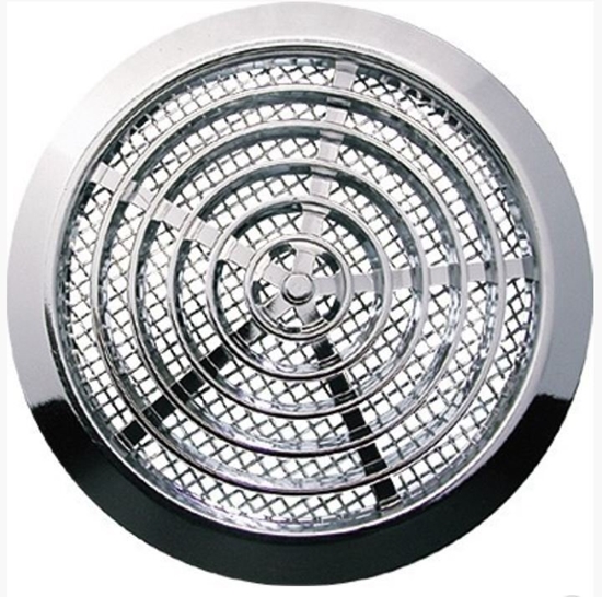 Picture of AWENTA Kratka wentylacyjna Awenta T76MS MINI-AWENT fi80mm TUOS. srebrna