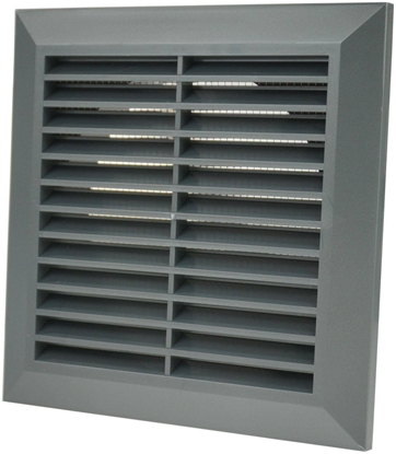 Attēls no AWENTA Kratka wentylacyjna Awenta T83GR 140x140mm TUS. fi125mm grafitowa