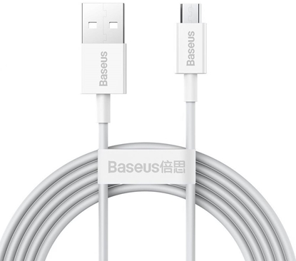 Attēls no Baseus - Superior Fast Charging Data Cable MicroUSB 2m White