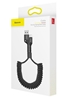 Picture of Baseus Fish Eye Spring Cable Lightning 2A 1m Black