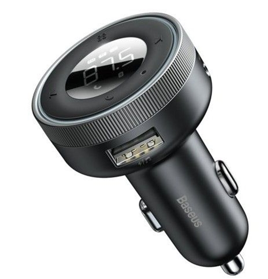 Picture of Baseus Enjoy FM transmitter car charger LED 2x USB