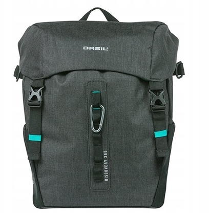 Picture of Basil Sakwa pojedyncza BASIL DISCOVERY 365D SINGLE PANNIER BAG L 20L, MIK Hooks System, black melee