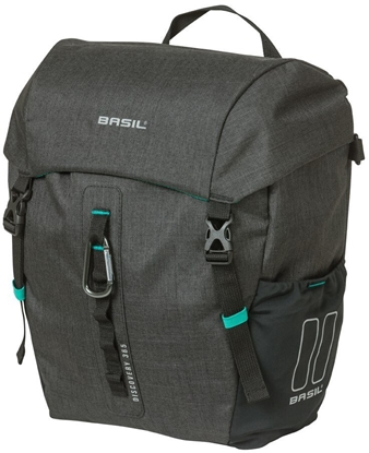 Picture of Basil Sakwa pojedyncza BASIL DISCOVERY 365D SINGLE PANNIER BAG M 9L, MIK Hooks System, black melee