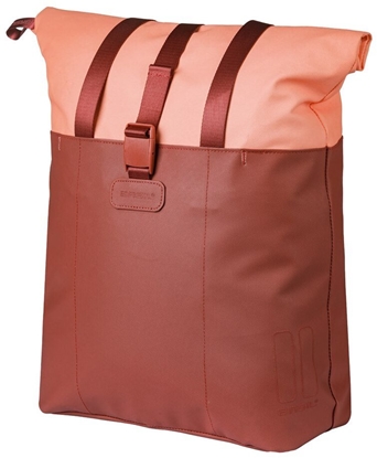 Picture of Basil Sakwa pojedyncza BASIL VIVE BICYCLE SHOPPER, MIK Hooks, 15-20L, Wodoodporna, burgundy/pink