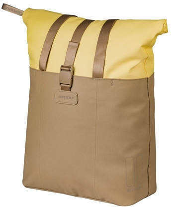 Picture of Basil Torba BASIL VIVE BICYCLE SHOPPER, MIK Hooks, 15-20L, Wodoodporna, sand/yellow