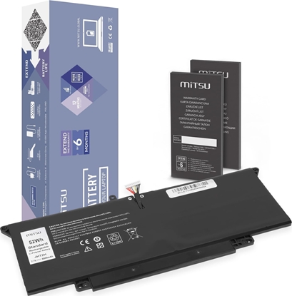 Attēls no Bateria JHT2H do Dell Latitude 7410 2-in-1 7310 2-in-1 P33S P34S 6800 mAh (52 Wh) 7.7V