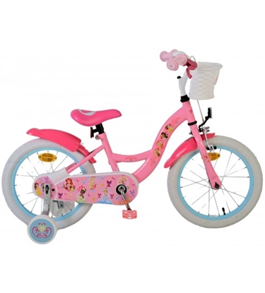 Изображение Bērnu velosipēds 16 collas Disney Princess (rokas+kājas bremzes, uz 85% salikts) (4-6 gadiem) VOL21580