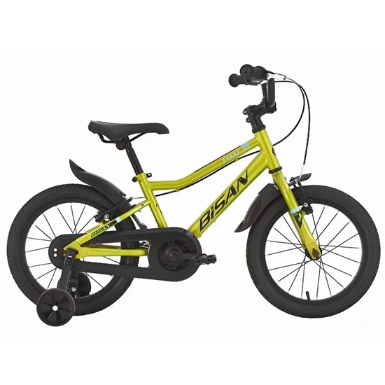 Изображение Bērnu velosipēds Bisan Floki V Green/Black (Rata izmērs: 16 Rāmja izmērs: 10)