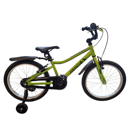 Изображение Bērnu velosipēds Bisan Floki V Green/Black (Rata izmērs: 20 Rāmja izmērs: 11)