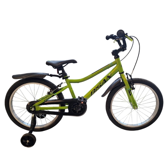 Изображение Bērnu velosipēds Bisan Floki V Green/Black (Rata izmērs: 20 Rāmja izmērs: 11)