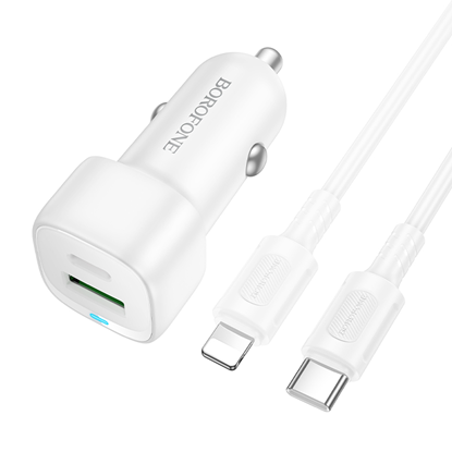 Picture of Borofone Car charger BZ34B Cloud - USB + Type C - 