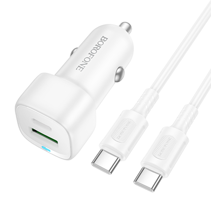 Picture of Borofone Car charger BZ34B Cloud - USB + Type C - 