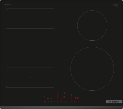 Picture of Bosch | Hob | PIX631HC1E Series 6 | Induction | Number of burners/cooking zones 4 | DirectSelect | Timer | Black