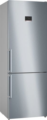 Изображение Bosch | Refrigerator | KGN497ICT | Energy efficiency class C | Free standing | Combi | Height 203 cm | No Frost system | Fridge net capacity 311 L | Freezer net capacity 129 L | Display | 35 dB | Stainless Steel