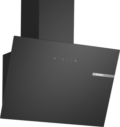 Изображение Bosch Serie 2 DWK65DK60 cooker hood Wall-mounted Black 430 m³/h A