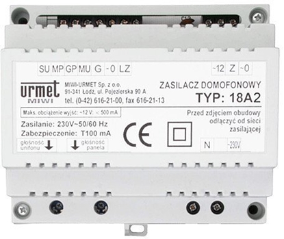 Изображение BREVE Zasilacz 18A2 URMET