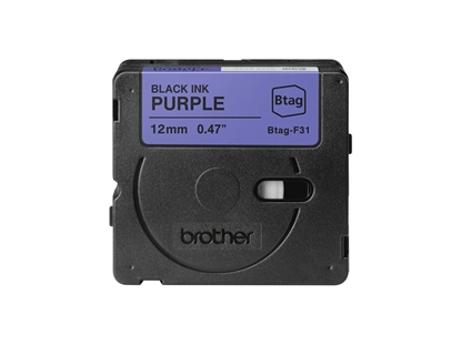 Изображение Brother BTAG-F31 marķēšanas lenta Melns uz lillā