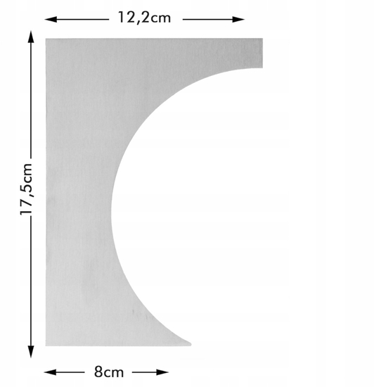 Picture of Brunbeste Szpatua cukiernicza szpatuka ktowa do ciasta ciast tortów 17.2x12.2x8cm BRUNBESTE BB-3316
