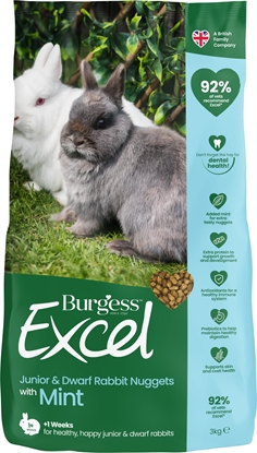 Picture of Burgess Burgess Excel Rabbit Junior & Dwarf 3 kg