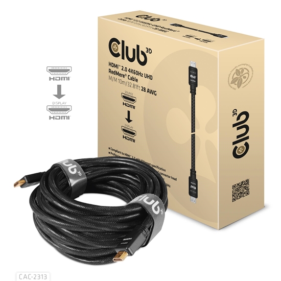 Picture of CABLE HDMI TO HDMI 10M/M/M CAC-2313 CLUB3D