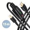 Picture of CABLE USB2.0 A-M/B-M ACTIVE/15M ADR-215B AXAGON