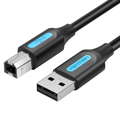 Attēls no CABLE USB2.0 MALE TO MALE/0.5M BLACK COQBD VENTION