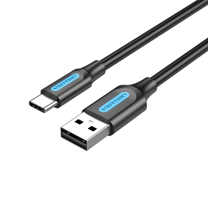 Attēls no CABLE USB-C TO USB2.0/0.25M BLACK COKBC VENTION