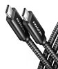 Изображение CABLE USB-C TO USB-C 1M 240W/8K BLACK BUCM4X-CM10AB AXAGON