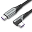 Picture of CABLE USB-C TO USB-C R.ANGLE/1M GRAY TAKHF VENTION