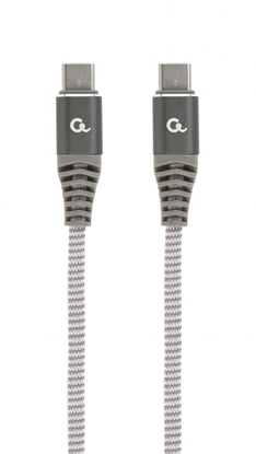 Attēls no Cablexpert | 100 W Type-C Power Delivery (PD) premium charging and data cable, 1.5 m | CC-USB2B-CMCM100-1.5M