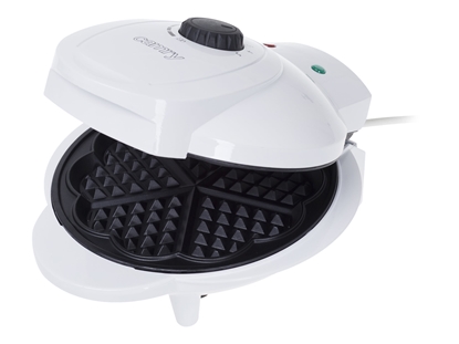 Изображение Camry | Waffle maker | CR 3022 | 1000 W | Number of pastry 5 | Heart shaped | White