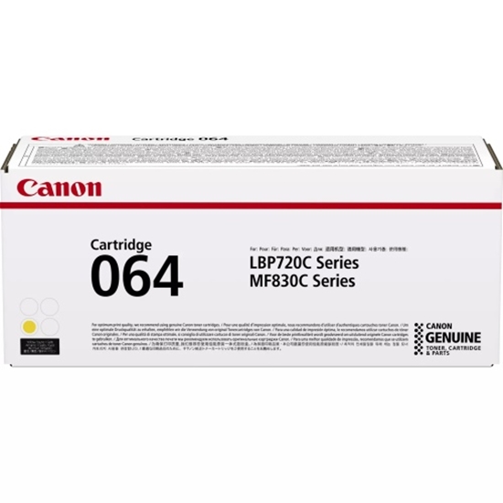 Picture of Canon Toner Cartridge 064 Y yellow