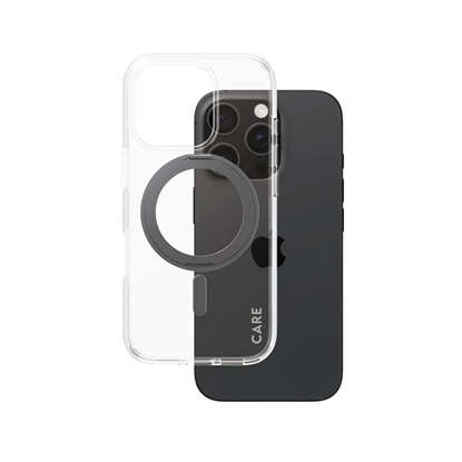 Attēls no CARE Feature Case | Back cover | Apple | iPhone 16 Pro | Recycled plastic | Transparent | MagSafe