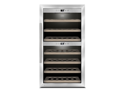 Attēls no Caso | Wine cooler | WineComfort 660 Smart | Energy efficiency class G | Free standing | Bottles capacity 66 | Stainless steel/Black