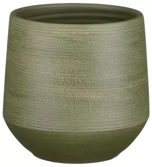 Picture of CERAMIC POT EVORA D19 H18 CM GREEN