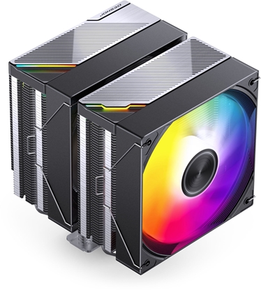 Attēls no Chodzenie CPU Jonsbo CA80 chodzenie CPU, Dual-Tower, 2 x 120mm, PWM, ARGB - czarny
