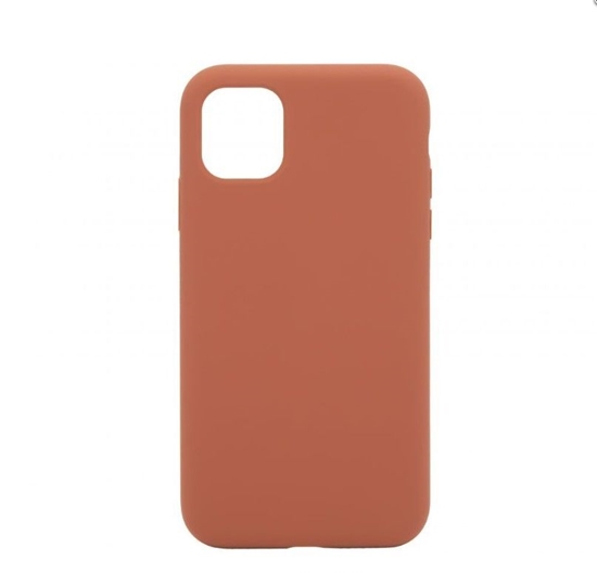 Picture of Connect Apple iPhone 11 Premium Magsafe Soft Touch Silicone Case New Function Saddle Brown