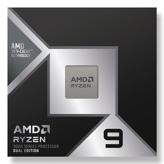 Picture of CPU|AMD|Desktop|AMD RyzenT 9|9950X3D2| 4.3 GHz|16xCores|Cache 192 MB|Socket Socket AM5|TDP 200 W|GPU Yes|Box|100-100001978WOF