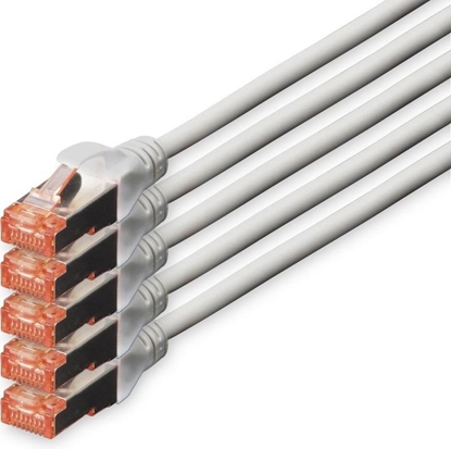 Изображение C-Tech C-TECH kabel patchcord Cat6, FTP, szary, 1m