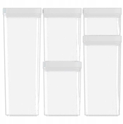 Изображение Curver Zestaw pojemników 0,5L+2x1,2L+1,8L+2,4L biay