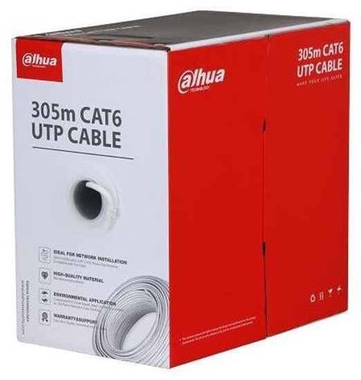 Picture of Dahua Technology CABLE CAT6 UTP 305M CCA Baltas/PFM922I-6UN-C-Baltas DAHUA