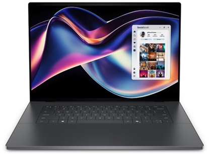 Attēls no Dell XPS 16 DA16260 | Graphite | 16 " | OLED | Touchscreen | 3.2K | Intel Core Ultra X7 | 358H | 64 GB | LPDDR5x | Solid-state drive capacity 1000 GB | Intel Arc Graphics | Windows 11 Pro | Keyboard language English | Keyboard backlit | Warranty 36 month(