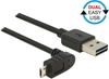 Picture of Delock Cable EASY-USB 2.0 Type-A male > EASY-USB 2.0 Type Micro-B male angled up / down 3 m black