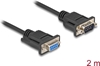 Picture of Delock RS-232 Cable Serial D-Sub9 male to female with narrow plug housing 2 m