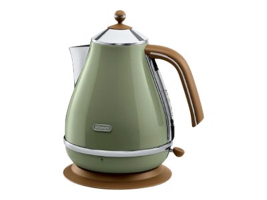 Изображение Delonghi | Kettle | KBOV 2001.GR | Electric | 2000 W | 1.7 L | 360° rotational base | Green