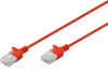 Picture of Digitus CAT 6 U-UTP Slim patch cable, 2 m, red