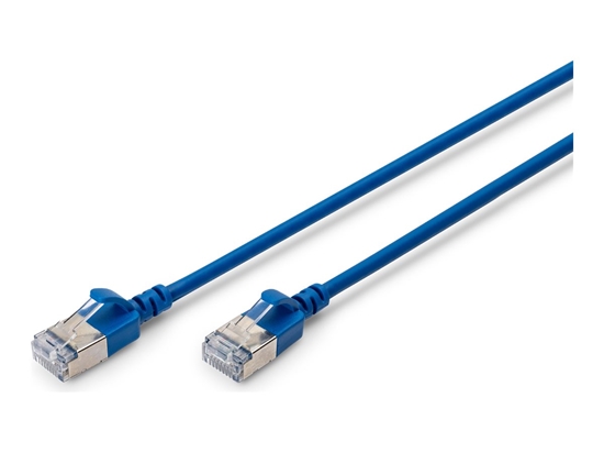 Изображение Digitus CAT 6A F-FTP Slim Patch Cable, 0.5 m | DK-1632-A-005S-B | Blue