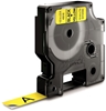 Изображение Dymo D1 12mm Black/Yellow labels 45018